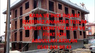 ORDU KABA İNŞAAT VE İNCE İŞÇİLİK İŞLERİNİZ ANAHTAR TESLİM PROJELİ YAPILIR 0543 2