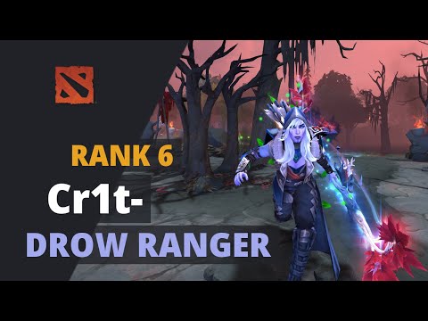 Cr1t- (Rank 6) plays Drow Ranger Dota 2 Full Game