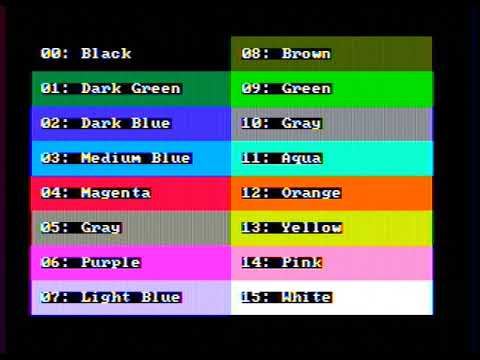 PC CGA Composite Color - Four Devices Compared