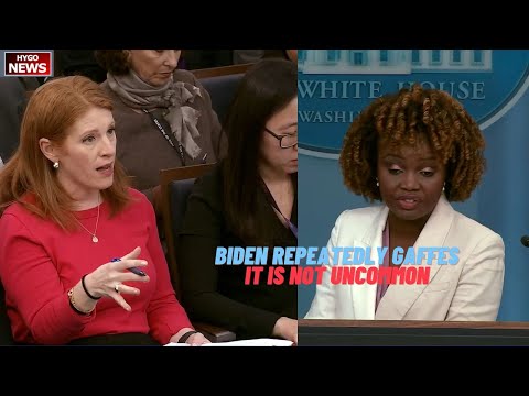 KJP Struggles To Explain Biden Repeatedly Gaffes, misspeak sometimes, It is not uncommon