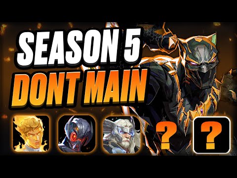 NEW 10 BIG Losers Season 5 (Don't Main?) | DPS, Tank, Support - Marvel Rivals