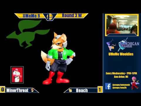 UMeMe 9 - MinorThreat (Captain Falcon) vs. Beach (Fox) WR3