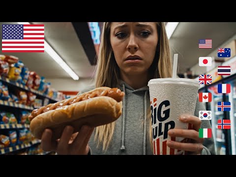 USA Gas Station Food is "Disgusting" 🤢⛽🇺🇸 vs 10 Countries