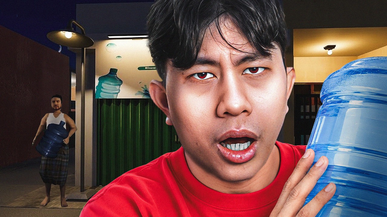 untung ini cuma disuruh pasang galon bukan disuruh pasang...