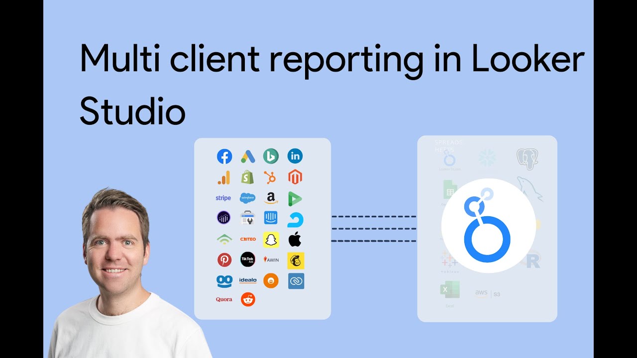 How to build multi-client reports in Looker Studio [2-Min Tutorial]