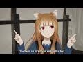 Spice and Wolf. Holo plays with her wolf ears