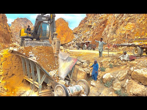 Incredible Work By Quarry Rock Jaw Crusher Machine: Big Rock Crusher:#stonecrusher