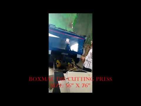 BOXMAC DIE PUNCHING MACHINE EMBOSSING AND CEASING