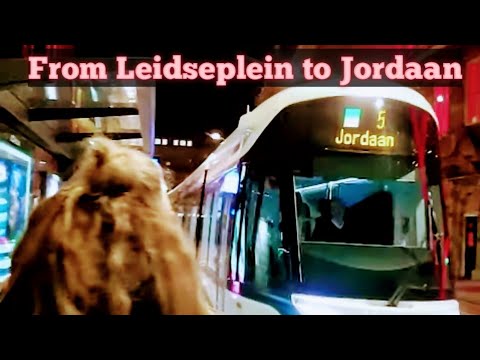 Amsterdam Leidseplein to Jordaan via Elandsgracht, Rozengracht, Bloemgracht, Marnixplein | Tram 5