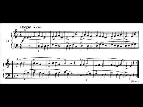 Bela Bartok - Mikrokosmos I - "31 - Dance In Canon Form"