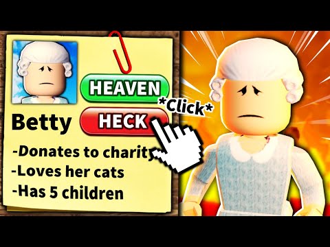Roblox game where you can send people to HECK...