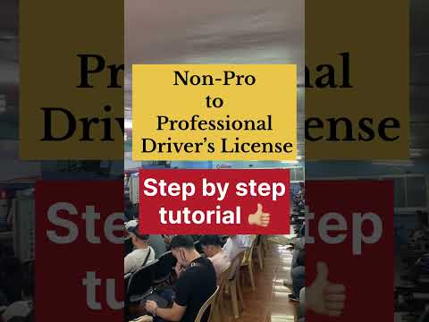 Non Pro to Professional Driver’s License 2025 Latest update February 2025 LTO online exam