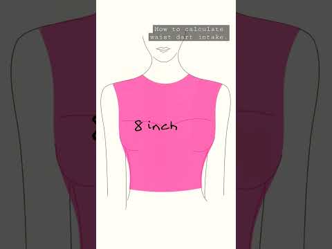 how to calculate  Dart Intake | #tipsandtricks  #beginners #patterncutting #clothingdesign #fashion
