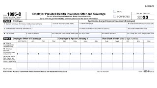 IRS Form 1095-C walkthrough (Employer-Provided Health Insurance Offer and Coverage)