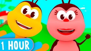 1 HOUR! Funny Songs of Little Bugs! - Kids Songs &amp; Nursery Rhymes