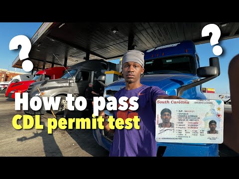 How to pass cdl Permit test 🚛2024