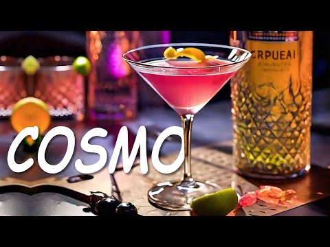 How to Make The Best Cosmopolitan Cocktail. Drink Ingredients and Recipe.