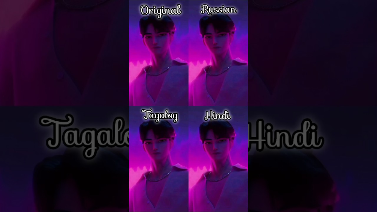 Kpop demon hunters - Soda Pop in different languages #shorts #ytshorts #yt #viral #youtubeshorts#fyp