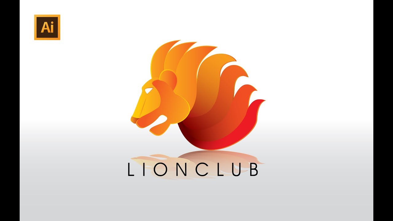 Illustrator Tutorial | Lion Logo Design vector