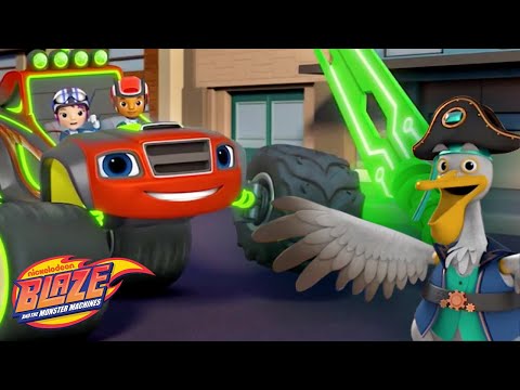 Special Mission Blaze Chops Cannon Balls w/ a Laser Sword! | Blaze and the Monster Machines