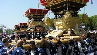 大窪八幡宮　中乃番　布団太鼓