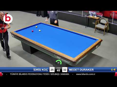 İDRİS KOÇ & MEDET DURAKER Bilardo Maçı - 2022 FEDERASYON KUPASI-2.TUR