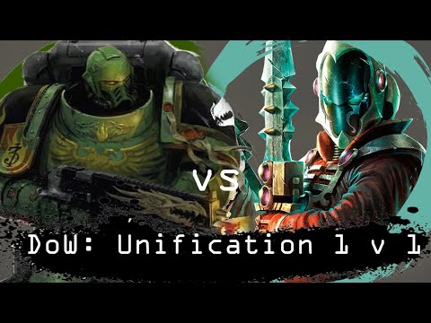 Dawn of War  Unification 1 v 1 Salamanders (Vrax) vs Eldar (Kykuy)