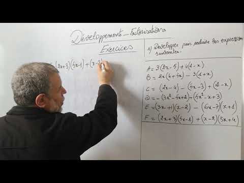 développement et factorisation   exercices