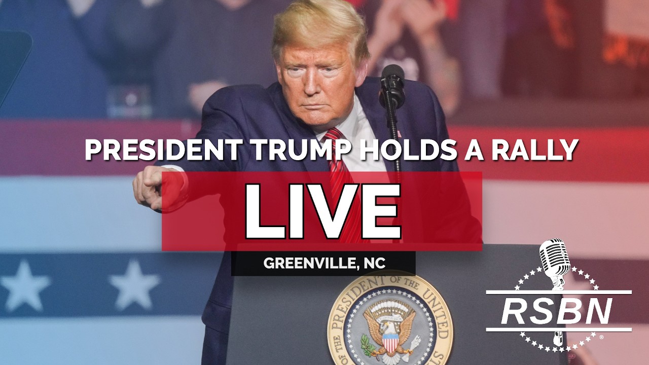 LIVE: President Trump Holds a Rally in Greenville, NC - 10/20/26