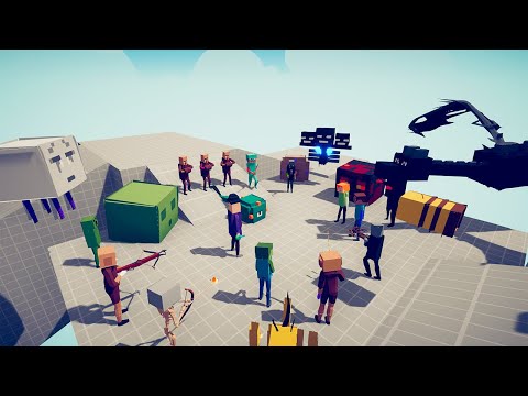 MINECRAFT FACTION IN TABS BATTLE ROYALE - Totally Accurate Battle Simulator