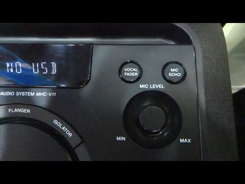 Sony MHC-V11 Mini Hifi Sound System Display Video