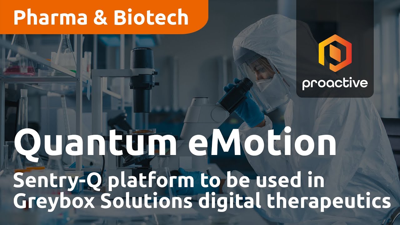 Quantum eMotion Sentry-Q platform to be used in Greybox Solutions digital therapeutics