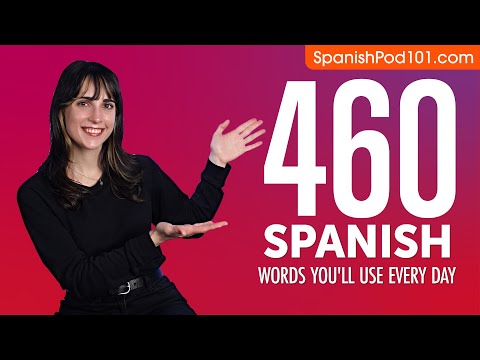 460 Spanish Words You'll Use Every Day - Basic Vocabulary #86