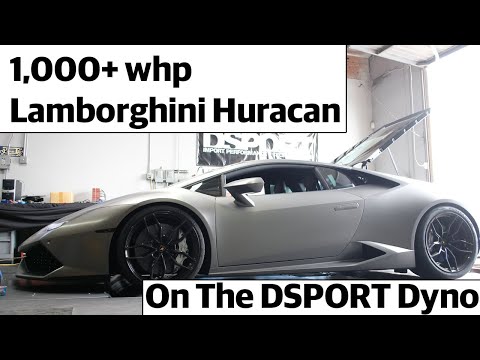 1,000+ whp Lamborghini Huracan Dyno