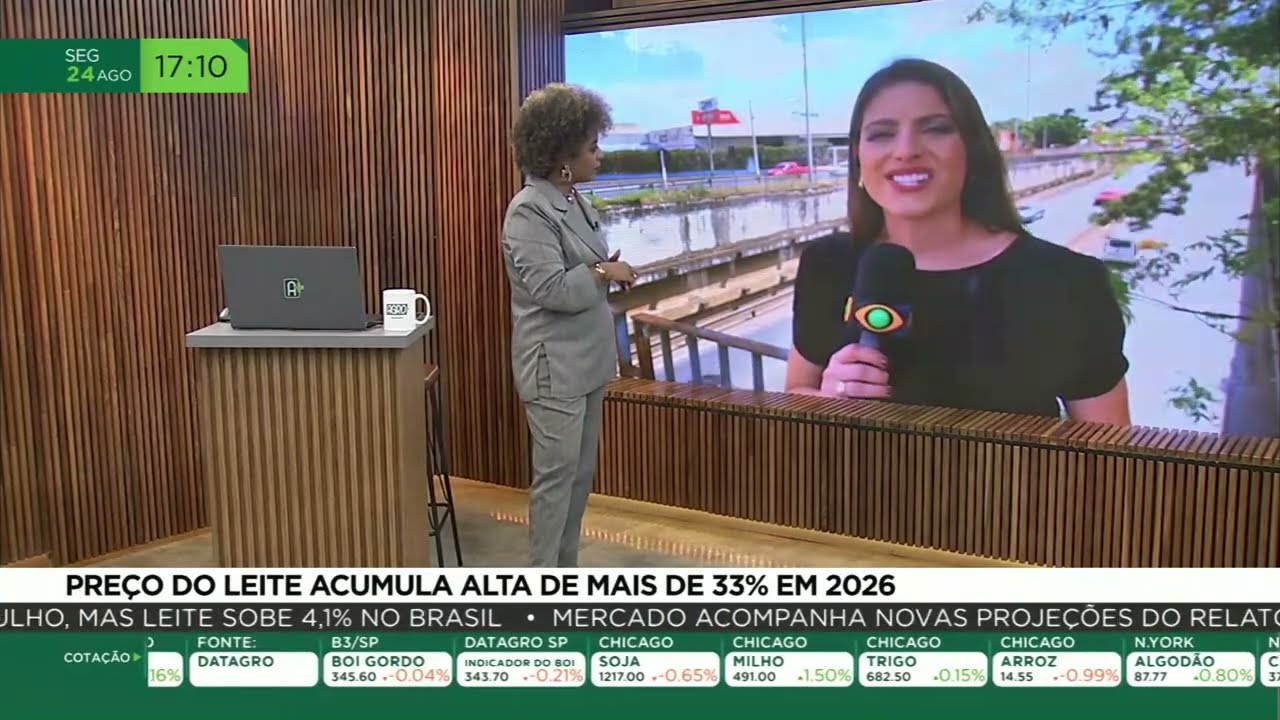 Preço do leite acumula alta de mais de 33% em 2026