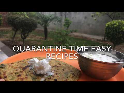 Quarantine time easy recipe | green gram prantha | Ramneek Simrita