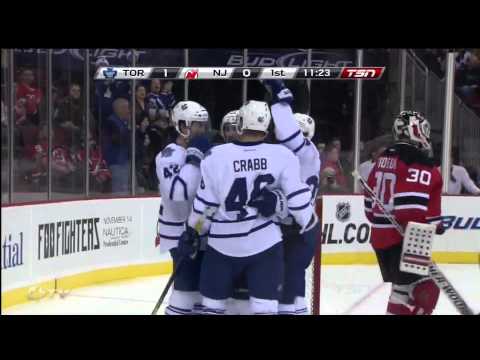 Leafs @ Devils - Joey Crabb Scores - 111102