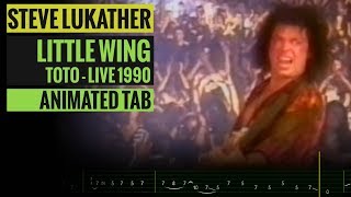 Steve Lukather - Little Wing - Toto - Live 1990 - Guitar Lesson Tab - How to play