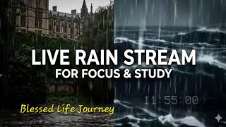 Dark Ocean Rain Ambience – 11 Hours 55 Minutes Focus & Flow