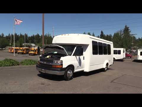 2012 Chevrolet Elkhart ECII 20 Passenger + Rear Luggage Shuttle Bus - S49255