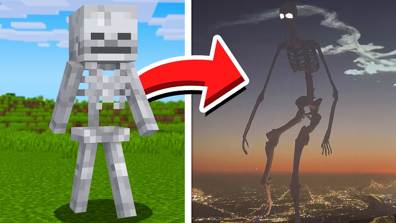 Mobs do Minecraft CAPTURADOS NA VIDA REAL