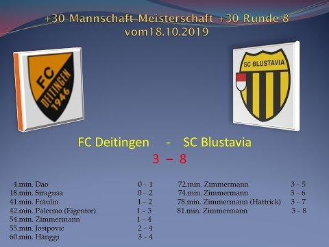 +30 Meisterschaft FC Deitingen - SC Blustavia