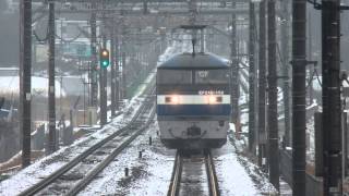preview picture of video 'EF210形電気機関車牽引貨物列車 日野駅通過 Chuo Main Line Freight Train'