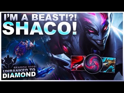 I AM A BEAST ON SHACO!?! - Unranked to Diamond | League of Legends