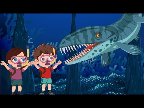We're Going on a Mosasaur Hunt 🦖 🎶 Song for Preschoolers for Circle Time