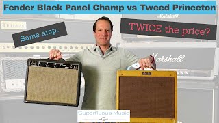 Video thumbnail for Fender Champ vs Tweed Princeton - SAME amp, TWICE the price?  Not quite! by Superfluous Music