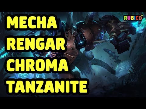 MECHA RENGAR CHROMA TANZANITE SKIN SPOTLIGHT - LEAGUE OF LEGENDS