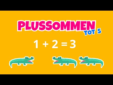 Rekenen voor kleuters | Makkelijke plussommen/erbijsommen tot 5