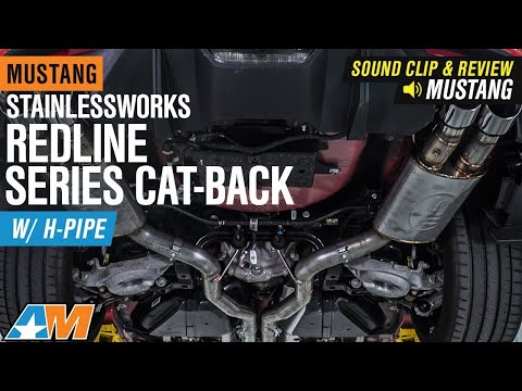 2018-2021 Mustang GT w/ Active Exhaust Stainless Works Redline Exhaust w/ H-Pipe Sound Clip & Review