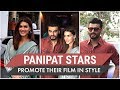 Panipat Stars Kriti Sanon And Arjun Kapoor Promote Their Film In Style
